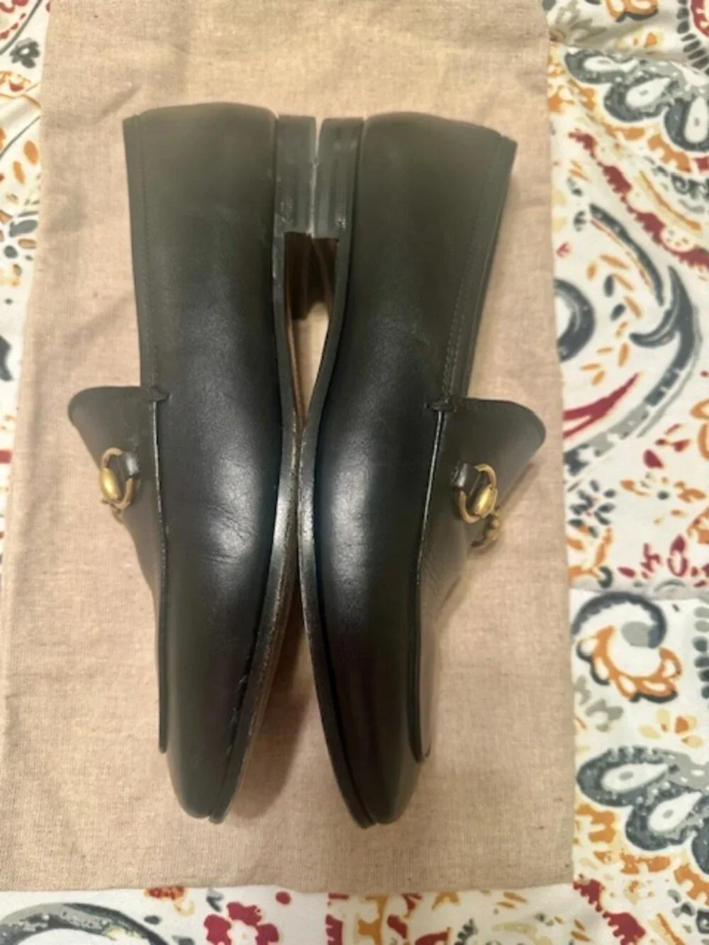 Gucci Black Leather Horsebit Jordaan Loafers - Picture 4 of 8